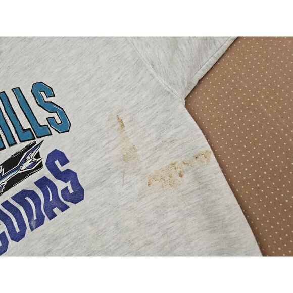 Vintage 80s 90 Jerzees TUALATIN Hills BARRACUDAS Sweatshirt Size Large USA - Picture 13 of 16